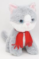 Мягкая игрушка Кошечка Амина, 20 см, в малом красном шарфе, 01046920-82