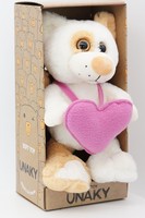 Мягкая игрушка в большой подарочной коробке Шиба Тося с розовым флисовым сердцем, 22/30 см, 0112234-33L