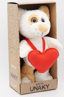 Мягкая игрушка в большой подарочной коробке Шиба Тося с красным флисовым сердцем, 22/30 см, 0112234-44L