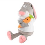 Мягкая игрушка Кролик Семёныч в Худи с Морковкой, 20 см, 02228-4-20