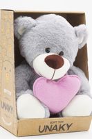 Мягкая игрушка в средней подарочной коробке Медведь Дюкан с розовым сердцем,  26/36 см, 0640928S-33M