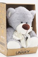 Мягкая игрушка в средней подарочной коробке Медведь Дюкан с атласным молочным бантом,  26/36 см, 0640928S-71M