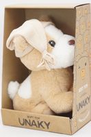 Мягкая игрушка в средней подарочной коробке Щенок Оскар 20/25 см в бежевом колпаке с кисточкой, 0709020-57M
