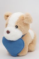 Мягкая игрушка Щенок Оскар 20/25 см с голубым сердцем, 0709020-60