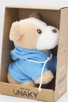 Мягкая игрушка в средней подарочной коробке Щенок Оскар 20/25 см в голубой толстовке, 0709020-65M