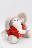 Мягкая игрушка Слоник Мо в красной флисовой толстовке, 24/33 см 0756122-16