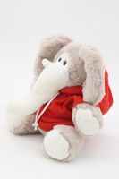 Мягкая игрушка Слоник Мо в красной толстовке, с шариками для мелкой моторики, 24/33 см, 0756122-36