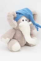 Мягкая игрушка Слоник Мо в голубом шарфе, с шариками для мелкой моторики, 24/33 см, 0756122-54
