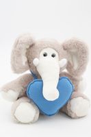 Мягкая игрушка Слоник Мо с голубым сердцем, с шариками для мелкой моторики, 24/33 см, 0756122-60