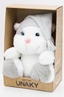 Мягкая игрушка в средней подарочной коробке Белый Ураган Джек в сером колпаке из флиса, 22/34 см, 0756622-41M