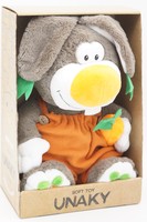 Мягкая игрушка в средней подарочной коробке Кролик Топ в кирпичном комбинезоне,  25/38 см, 0794425S-37M