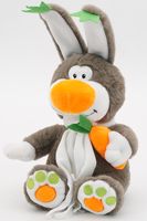 Мягкая игрушка Кролик Топ в белом шарфе,  18/30 см, 0795018-25
