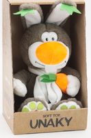 Мягкая игрушка в маленькой подарочной коробке Кролик Топ в белом шарфе,  18/30 см, 0795018-25K