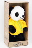Мягкая игрушка в большой подарочной коробке Панда Бро, с шариками для мелкой моторики в желтой флисовой толстовке, 22/33 см, 0796231-18L