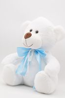 Ненабит. мягкая игрушка Медвежонок Ромул, старший, 37/43 см, в голубом банте, 0811137-15