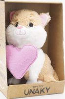Мягкая игрушка в средней подарочной коробке Киска Боня с розовым сердцем,  23 см, 0812423-33M