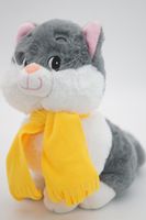 Мягкая игрушка Киска Тоня, 23 см в жёлтом шарфе, 08124A23-67