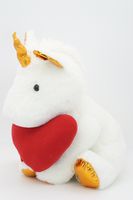 Ненабит. мягкая игрушка Единорог Юникорн 37 см, со средним красным сердцем, 0814633-47