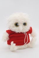 Мягкая игрушка Сова Лия, светлая в красной флисовой толстовке, 08184A24-16