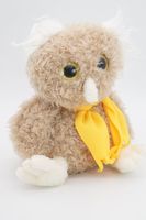 Мягкая игрушка Сова Лия темная, 24 см в жёлтом шарфе, 08184C24-67