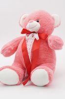 Ненабит. мягкая игрушка Медведица Фью с красным узким бантом, 30 см, 0824030C-70