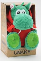 Мягкая игрушка в маленькой подарочной коробке Дракошечка Зина, 20 см, в красной флисовой толстовке, 0881020-36K