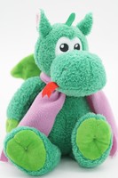 Мягкая игрушка Дракошечка Зина, 20 см, в розовом флисовом шарфе, 0881020-51