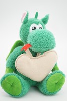 Мягкая игрушка Дракошечка Зина, 20 см, с бежевым флисовым сердцем, 0881020-61