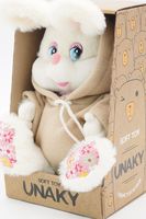 Мягкая игрушка в маленькой подарочной коробке Кролик Сезар в бежевой толстовке,  19 см, 0887019-59K