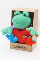 Мягкая игрушка в маленькой подарочной коробке Лягушка Герда, 20 см, с шариками для мелкой моторики с красным флисовым сердцем, 0888020-44K