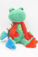 Мягкая игрушка Лягушка Герда, 20 см, с шариками для мелкой моторики 20 см, в красном флисовом шарфе, 0888020-50