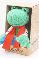 Мягкая игрушка в маленькой подарочной коробке Лягушка Герда, 20 см, с шариками для мелкой моторики в красном шарфе, 0888020-50K