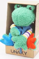 Мягкая игрушка в маленькой подарочной коробке Лягушка Герда, 20 см, с шариками для мелкой моторики в голубом шарфе, 0888020-54K