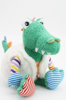 Мягкая игрушка Крокодил Роб, 20 см, в тёплой жилетке, 0888320-3