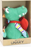 Мягкая игрушка в средней подарочной коробке Крокодил Роб, 20 см, с красным флисовым сердцем, 0888320-44M