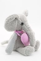 Мягкая игрушка Слоник Фауст младший с розовым сердцем,  22 см, 0892922-33