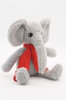 Мягкая игрушка Слоник Фауст младший в красном шарфе,  22 см, 0892922-50