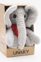 Мягкая игрушка в маленькой подарочной коробке Слоник Фауст младший в красном шарфе,  22 см, 0892922-50K