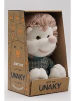 Мягкая игрушка в маленькой подарочной коробке Ежик Авроська, 21/29 см, с шариками для мелкой моторики, 0911021