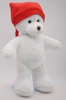 Мягкая игрушка Мишка Аха белоснежный в колпаке с кисточкой, 33 см, 0913333S-28