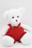 Мягкая игрушка Медвежонок Кавьяр в красном комбинезоне, 24/32 см, 0913424S-21
