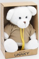 Мягкая игрушка в средней подарочной коробке Медвежонок Кавьяр в комбинезоне цвета хаки, 24/32 см, 0913424S-22M