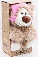 Мягкая игрушка в большой подарочной коробке Медведь Двейн, малый в розовом колпаке с кисточкой, 32/45 см 0924232S-40L