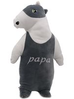 Мягкая игрушка &quote;Papa&quote; Серебристый, серый, средний, 29 см, 9366G33