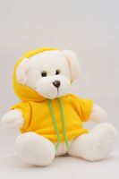 Мягкая игрушка Мишка Аха Великолепный малый в желтой флисовой толстовке 24/32 см, 0937224S-18