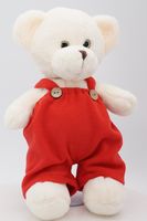 Мягкая игрушка Мишка Аха Великолепный стоячий в красном комбинезоне , 33 см, 0939233S-21