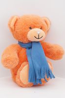 Мягкая игрушка Медведица Леся, 20/27 см, в голубом флисовом шарфе, с шариками для мелкой моторики, 09589Q20-54