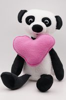 Мягкая игрушка Панда Елисей малая с розовым сердцем, 21/30 см, 967521-33