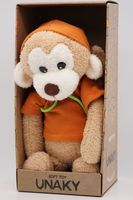 Мягкая игрушка в большой подарочной коробке Мартышка Лорейн в кирпичной толстовке, 26/38 см, 0969326-17L