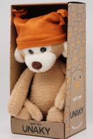 Мягкая игрушка в большой подарочной коробке Мартышка Лорейн в кирпичной шапке двууголке, 26/38 см, 0969326-31L